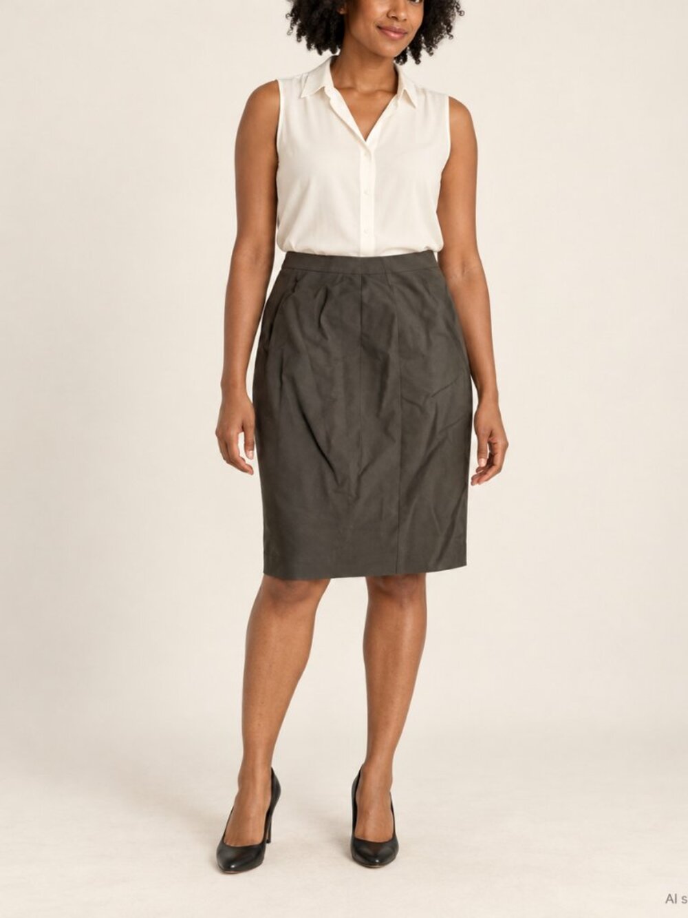 Ann Taylor Black Classic Pencil Skirt Size 2